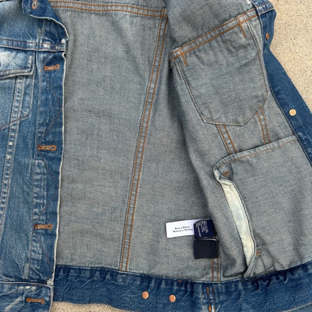 Madewell The Jean Jacket in Pinter Wash Distressed Women Size Small 100% Cotton - Picture 11 of 15